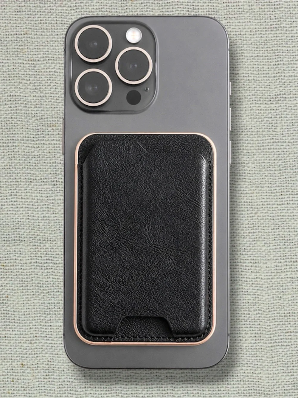 NEW Magnetic MagSafe Wallet Card Holder Black